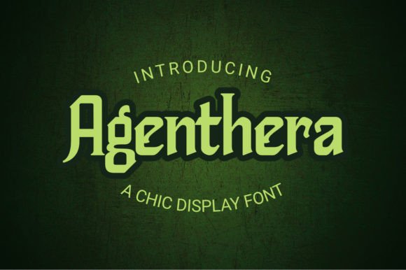 Agenthera: A Display Font for Editorial Elegance
