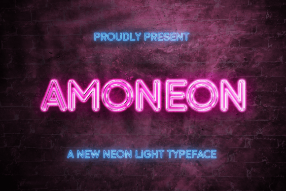 Amoneon: A Dazzling Display Font for Memorable Branding