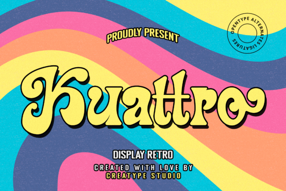 Kuattro: A Retro Display Font That Brings Warmth to Real Business Branding