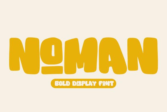 Noman: A Bold Retro Display Font for Digital Branding
