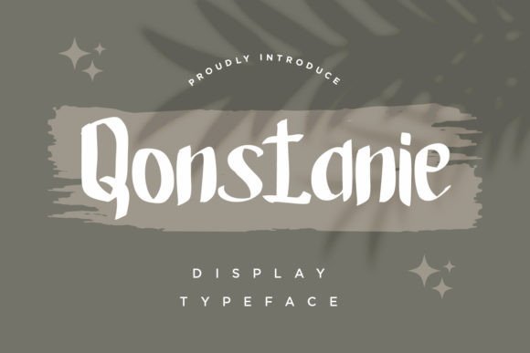 Qonstanie: A Display Font That Elevates Your Brand Identity