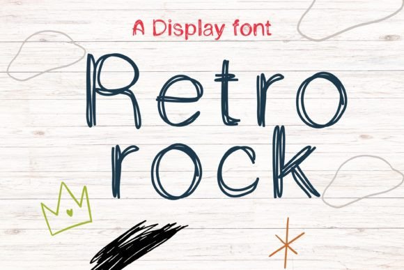 Retro Rock: A Sweet, Chalkboard-Charm Display Typeface for Makers